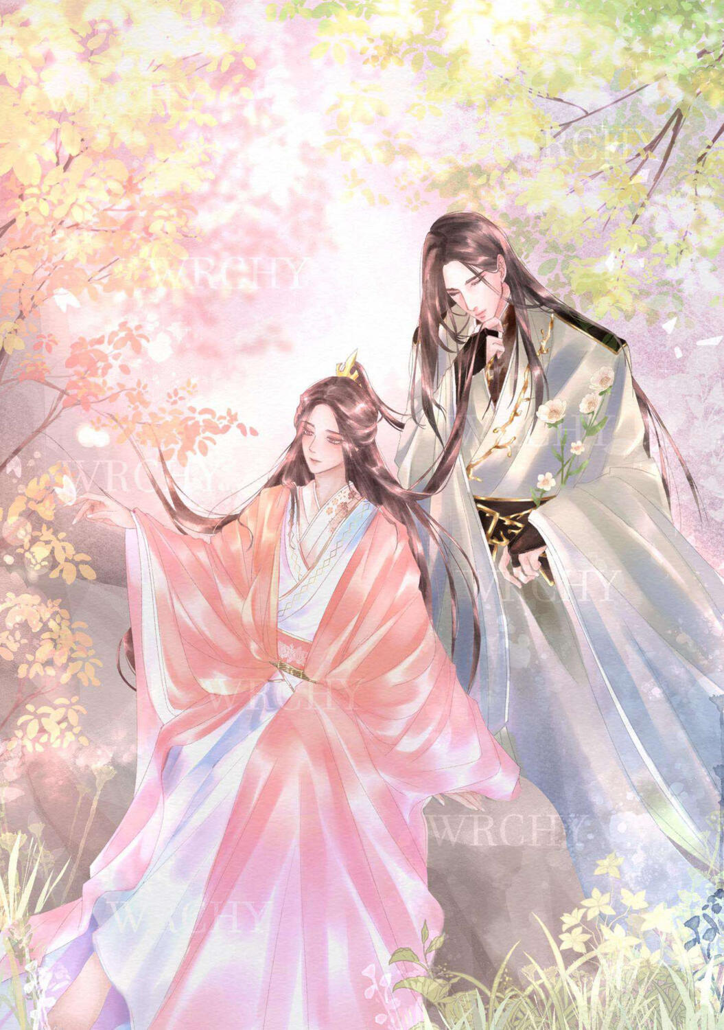 Full body: watercolor